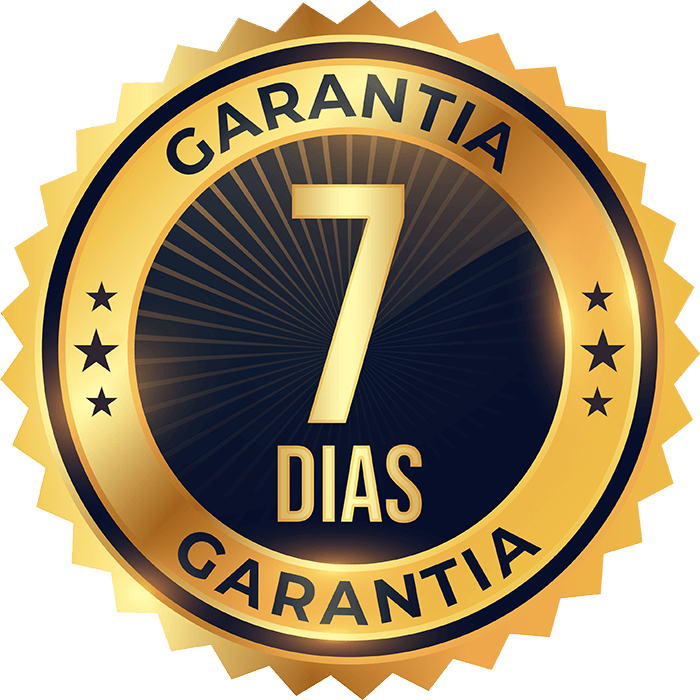 Selo dourado de 7 dias de garantia